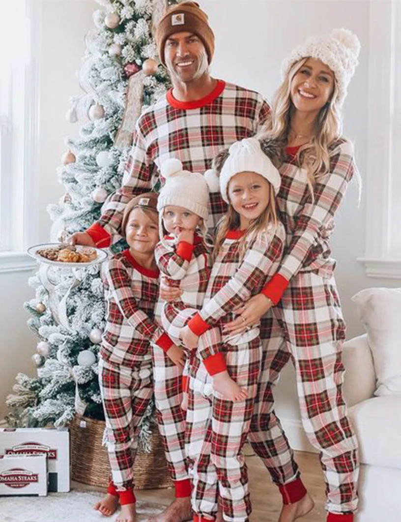 Tartan Plaid Matching Family Pajamas | Adults, Kids & Dog Pajamas - Image 8
