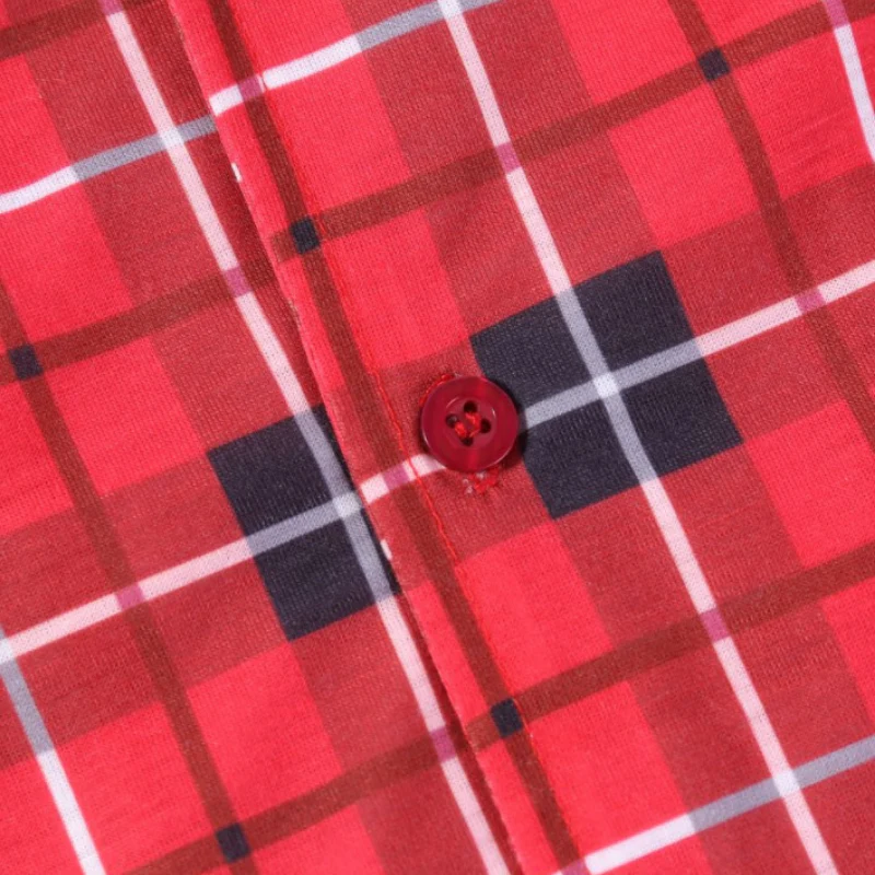 Tartan Plaid shirt Matching Family Christmas Pajamas-Dog Pajamas Included - Image 8