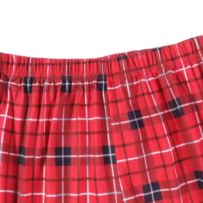 Tartan Plaid shirt Matching Family Christmas Pajamas-Dog Pajamas Included - Image 9