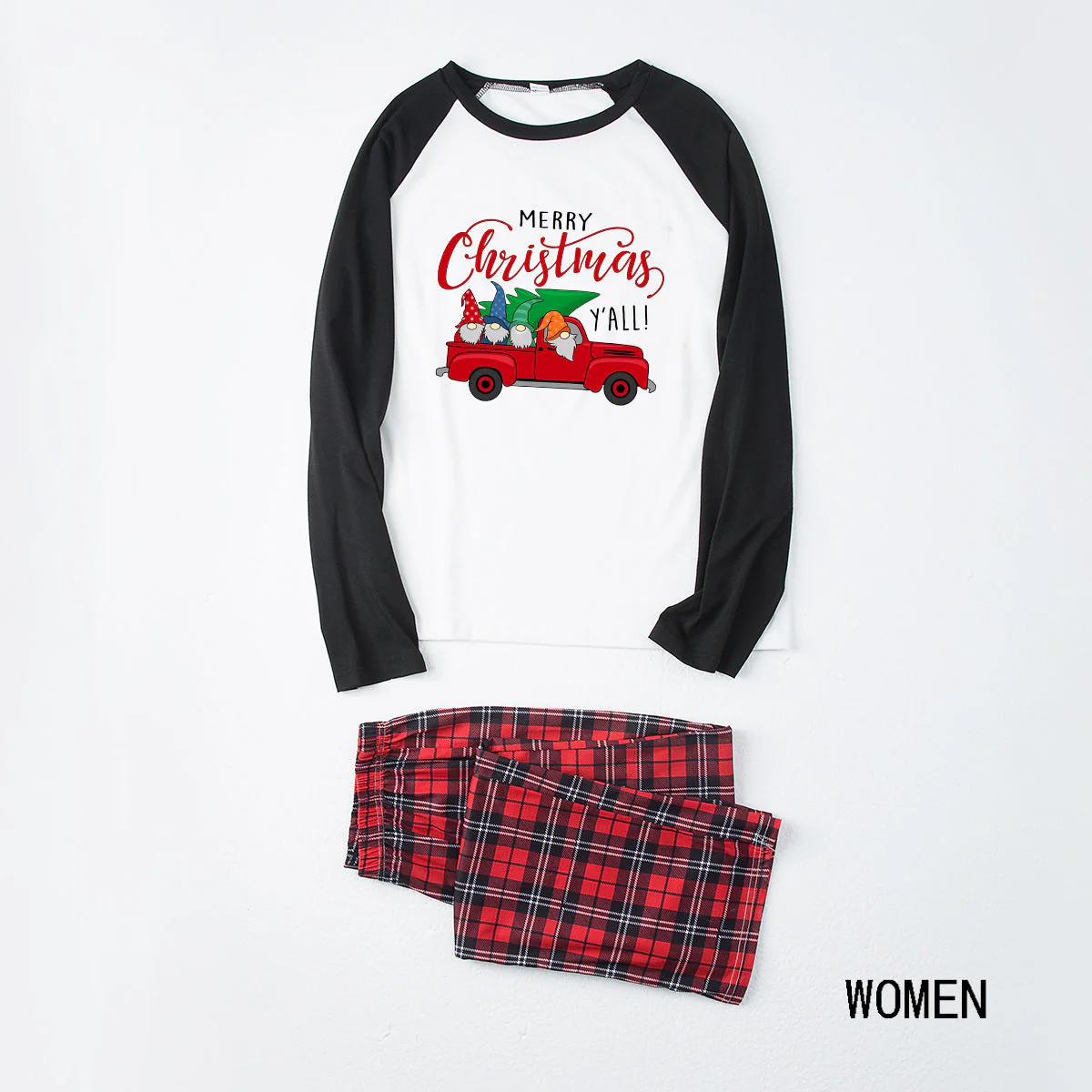 Truck Plaid Matching Family Christmas Pajamas | Adults, Kids & Dog Pajamas - Image 2