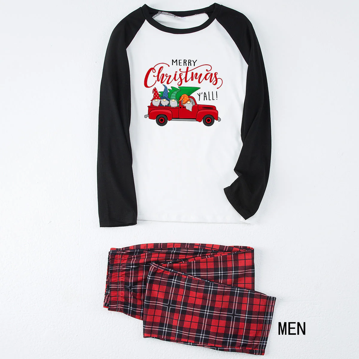 Truck Plaid Matching Family Christmas Pajamas | Adults, Kids & Dog Pajamas - Image 3