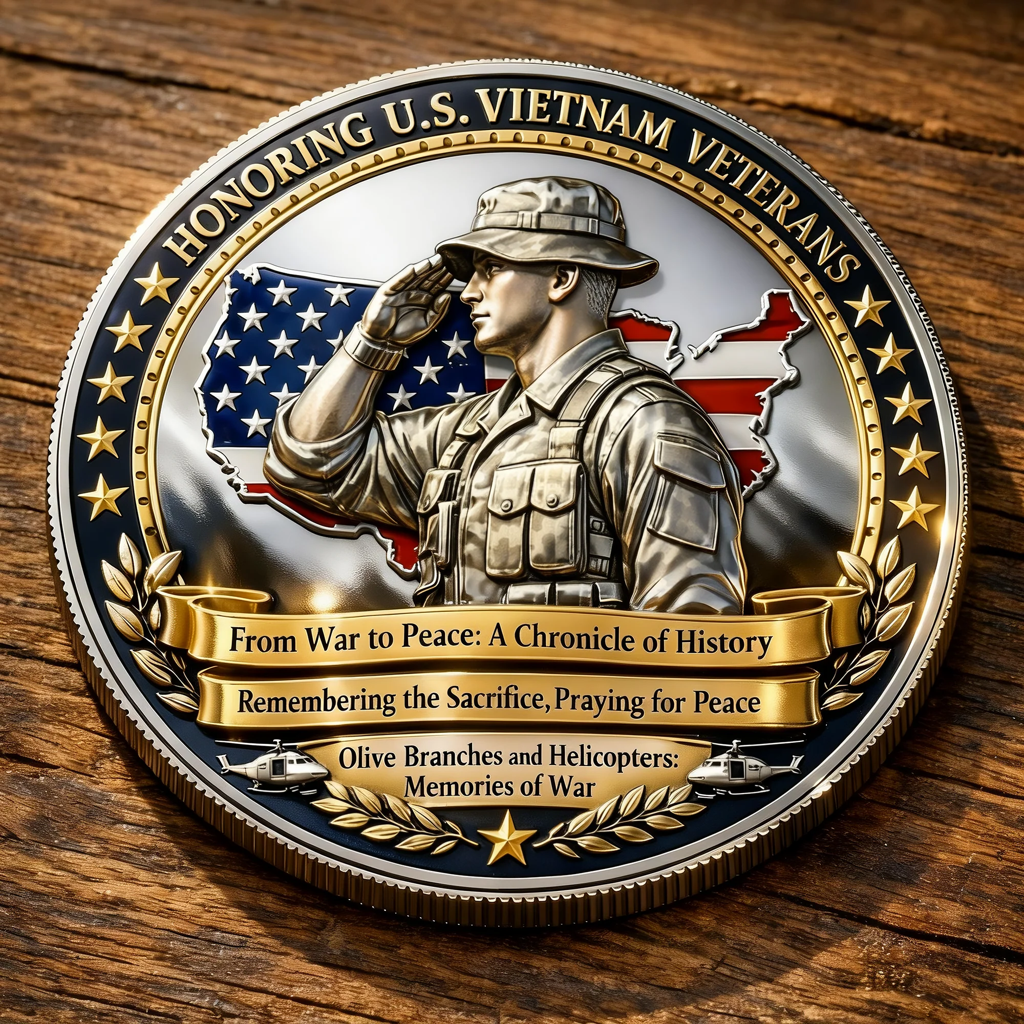 U.S. Vietnam Veterans Commemorative Coin - Image 2