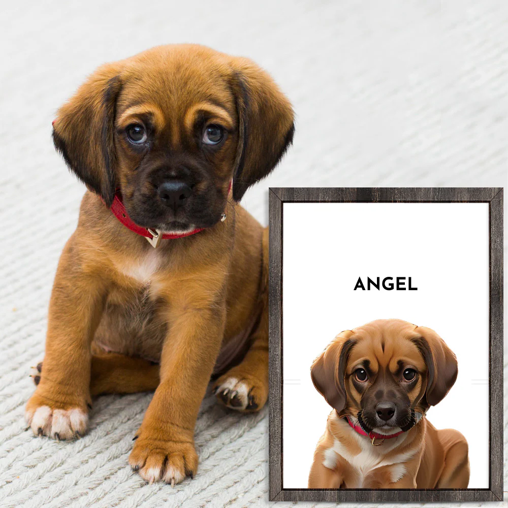 Unique and Personal: Custom One Pet Portrait for Your Beloved Puppy - Image 4