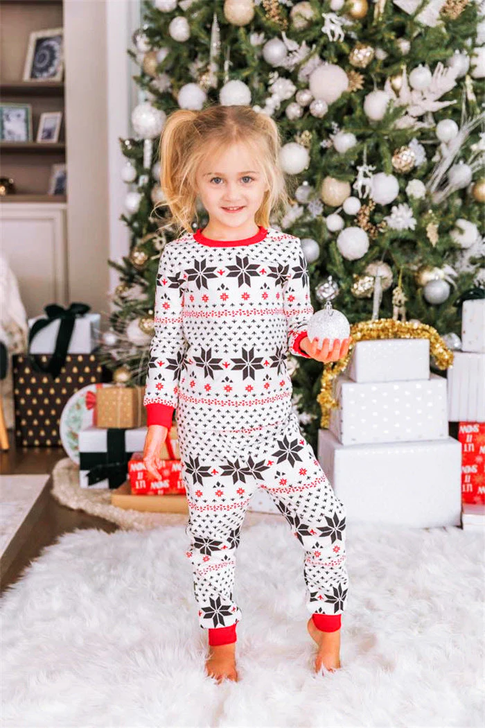 White ballet Matching Family Christmas Pajamas-Dog Pajamas Included - Image 6