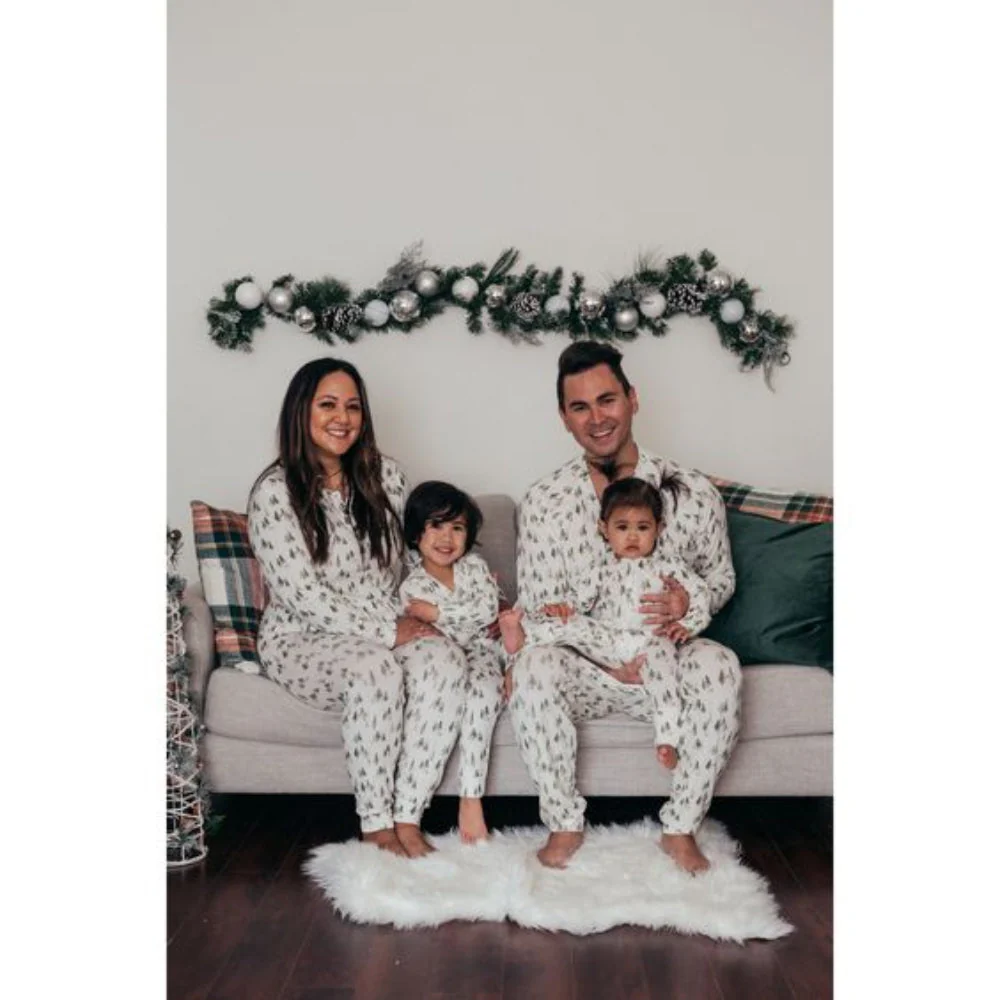 White Little Christmas Tree Matching Family Christmas Pajamas | Adults, Kids & Dog Pajamas - Image 10