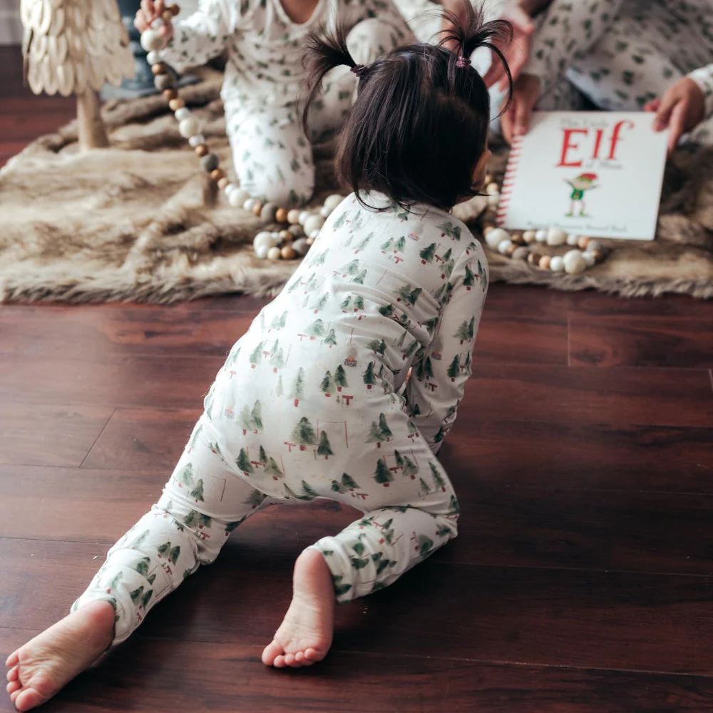 White Little Christmas Tree Matching Family Christmas Pajamas | Adults, Kids & Dog Pajamas - Image 7