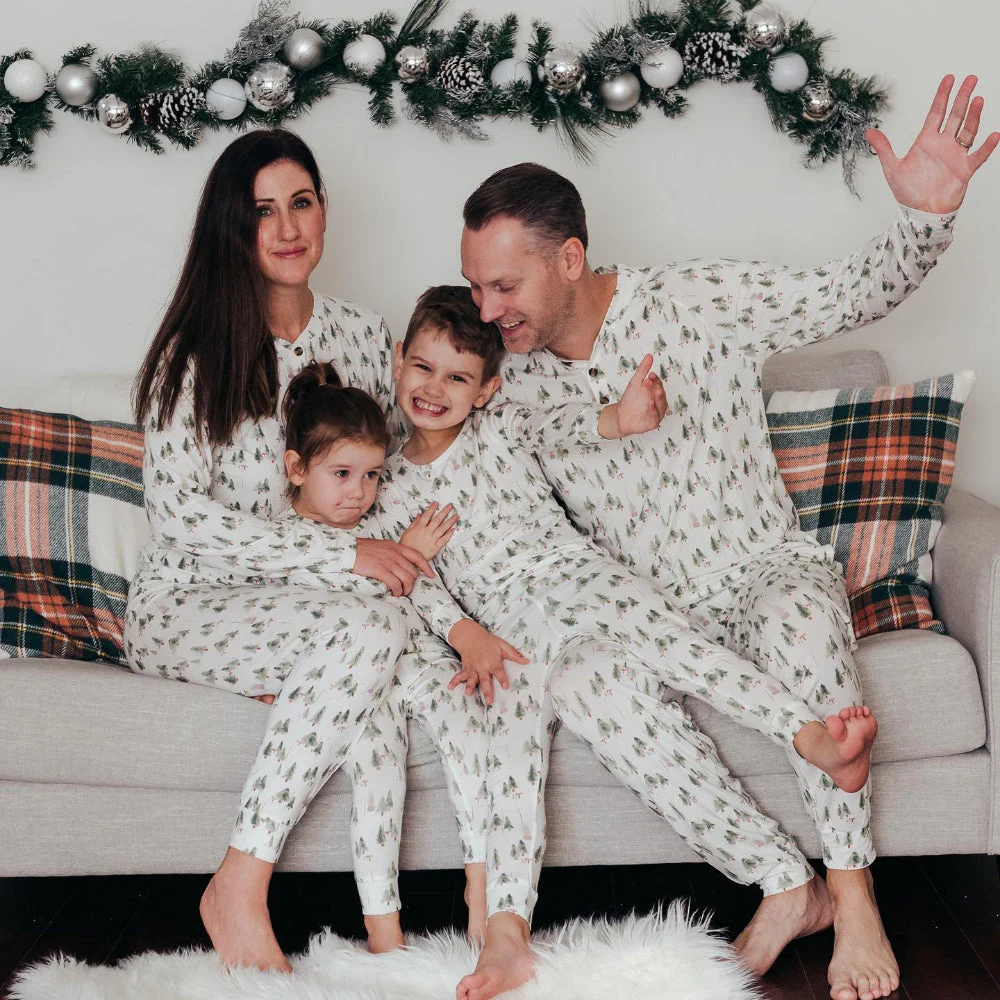 White Little Christmas Tree Matching Family Christmas Pajamas-Dog Pajamas Included - Image 5